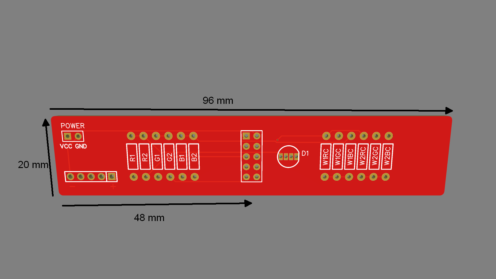 Rendered Module with dimensions